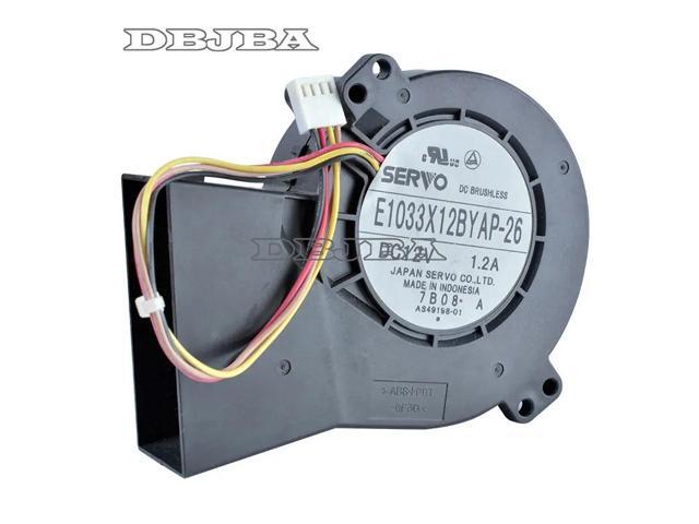 DBTLAP Fan for E1033X12BYAP-26 9733 12V 1.20A 4 Volume 4pin Centrifugal Centrifugal Turbo Blower Cooling Fan