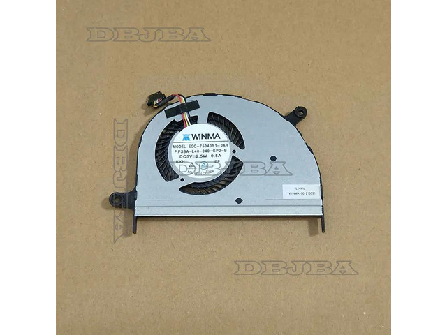 DBTLAP Laptop CPU Fan for EGC-75040S1-0AH P. PSSA-L40-040-GP2-B 5V 2.5W 0.5A Fan
