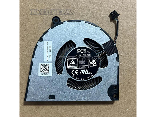 DBTLAP Laptop CPU Cooling Fan For Dell Inspiron 16 Plus 7620 For Vostro 7620 RTX 3050 0Y2TW6 023.100QM.0001 FP66 DFS5H22404666E 5V 0.5A 4-Pin