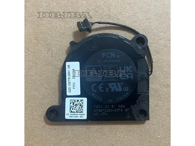 DBTLAP Laptop CPU Cooling Fan For Dell Alienware M16 R1 M18 R1 DFS5F22B048679 FQ0W 0XMDV9 XMDV9 023.100TR.0001 Black 5V 0.5A