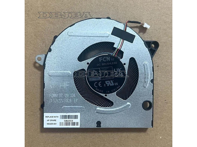 DBTLAP Laptop CPU Cooling Fan For HP BookPro 16-AB 16T-AB TPN-W161 N63220-001 DFSCK 22105182 B FQWN DFSCK 22105182 B FQWM DC 12V 1.0A