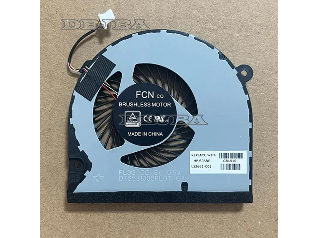 DBTLAP Laptop CPU Cooling Fan For HP Envy 17-CE 17M-CE L52661-001 17M-CE0013DX 17M-CE100 17t-ce000 DFS531005PL0T FLB3 TPN-W145