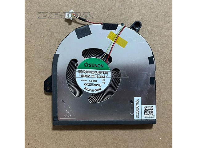 DBTLAP Laptop GPU Cooling Fan For DELL XPS 15 9520 Precision 5570 0MC4KC MC4KC EG50050S1-CJ80-S9A DC28000Y6SL 5V 0.43A