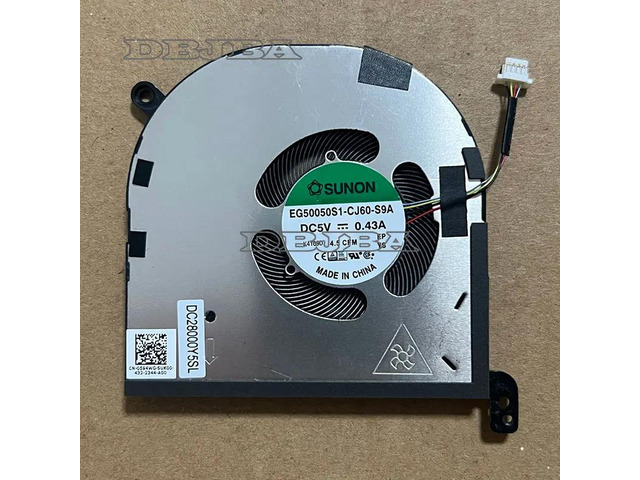 DBTLAP Laptop GPU Cooling Fan For DELL XPS 15 9520 Precision 5570 0594WG EG50050S1-CJ60-S9A DC28000Y5SL 5V 0.43A