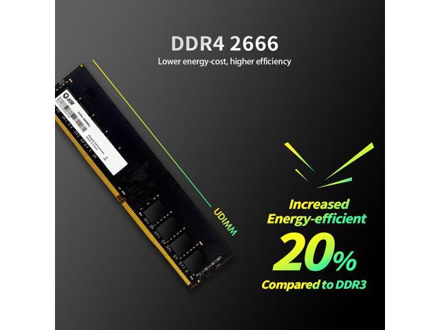 AGI UD138 8GB DDR4 UDIMM 2666MHz CL19, 1.2V, 288-pin for Computer Memory RAM Module Upgrade