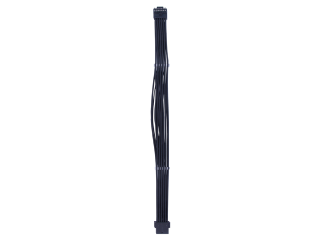 X-Enlazar Superior 600W PCIe 5.0 / Gen 5 90 Degree L-Angled Patent 12VHPWR PSU Extension Cable / Black / 12+4pin to 12+4pin Extension Connector /...
