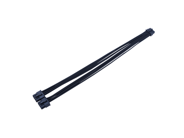 X-Enlazar Superior 600W PCIe 5.0 (Gen 5.0) 12VHPWR PSU Cable / Black / Dual 6+2pin to 12+4pin Cable / Mesh Paracord Sleeving