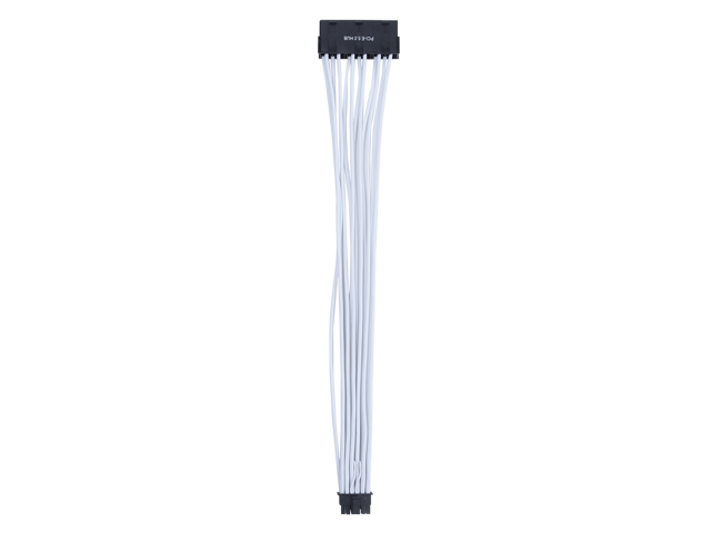 X-Enlazar Superior Triple 6+2pin to 12VHPWR Extension Cable 300mm / 600W PCIe 5.0 (Gen 5.0) 12V-2x6 PSU Cable / Mesh Paracord Sleeving / White