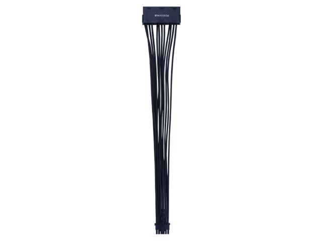 X-Enlazar Superior Triple 6+2pin to 12VHPWR Extension Cable 300mm / 600W PCIe 5.0 (Gen 5.0) 12+4pin PSU Cable / Mesh Paracord Sleeving / Black