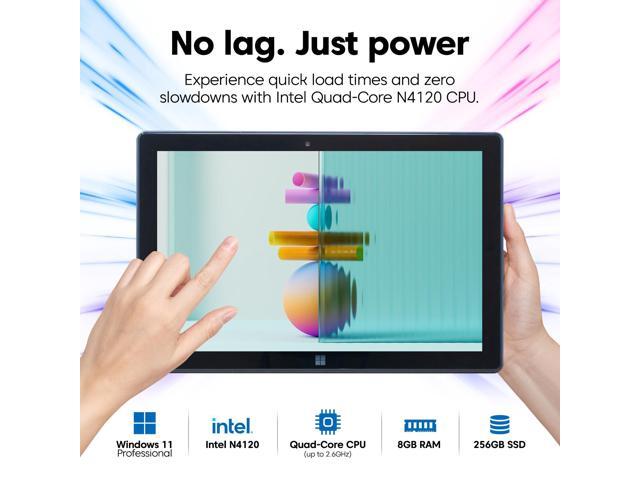 Fusion5 Built in USA 10.1' Windows 11 Professional Full HD Tablet PC - 8GB RAM, 256GB SSD, Intel Quad-Core, Ultra Slim, 10 Inch Windows Tablet,...