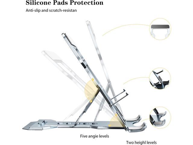 Phone Stand for Desk, Adjustable Cell Phone Stands, Foldable Metal Phone Stands for All Smartphone