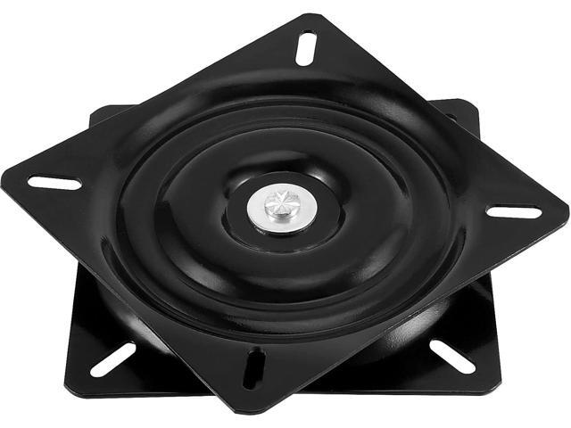 4 Pack 6.25 Inch Bar Stool Swivel Replacement, 360° Swivel Bar Stool Swivel Plate, Square Seat Swivel Base for Recliner Chair or Furniture, Black2