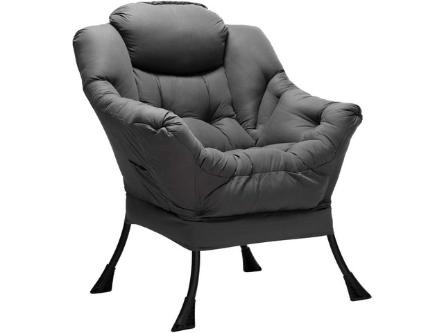 HollyHOME Lazy Chair with Armrest and Side Pocket, Comfy Accent Lounge Chair,Leisure Sofa Armchair for Living Room, Bedroom, Dorm, or Small Spaces,...