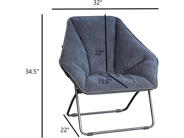 Zenithen Limited Hexagon Folding Dish Corduroy Chair, Perfect for Dorm Rooms, Bed Rooms, Accent Chairs, Reading, Studying, Gaming, Journaling and...