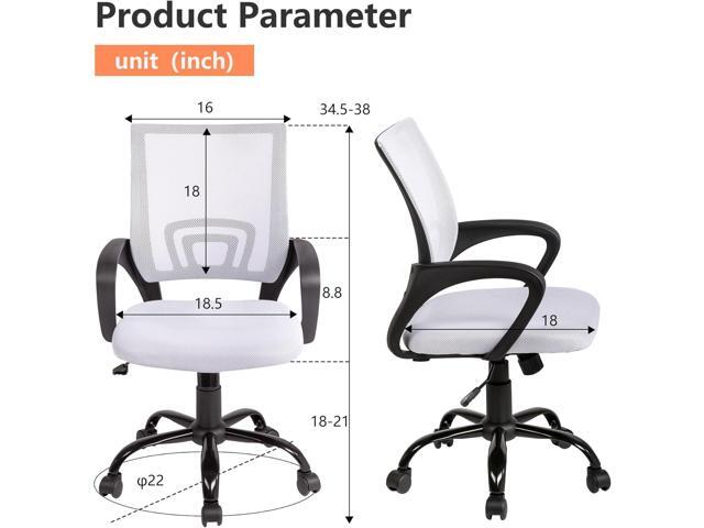 BestOffice Office Chair Ergonomic Desk Chair Mesh Computer Chair Lumbar Support Modern Executive Adjustable Stool Rolling Swivel Chair for Back...