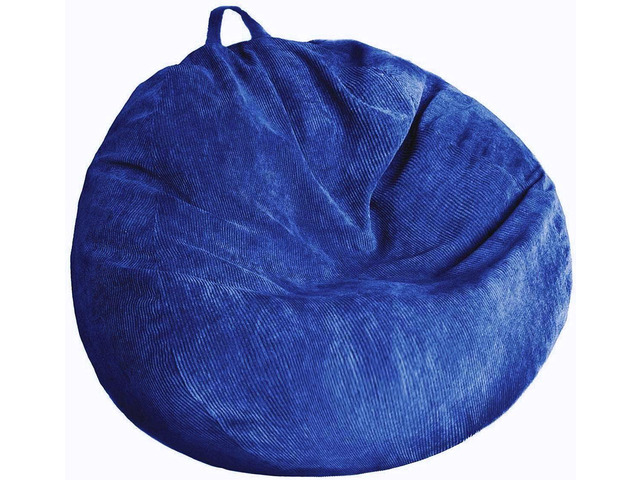 Stuffed Animal Storage Bean Bag Chair Cover (No Filler) Washable Ultra Soft Corduroy Bean Bag Cover for Organizing Plush Toys or Textile, Sack Bean...