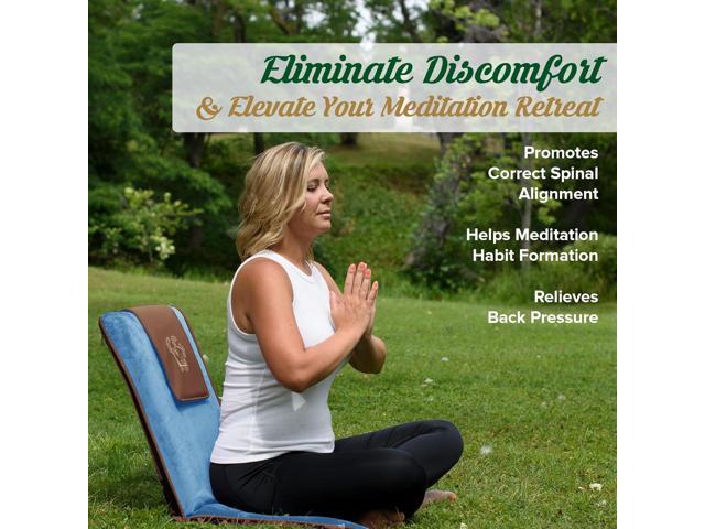 Adjustable Japanese Floor Chair with Back Support for Adults Premium Meditation Chair for Seating, Yoga & Gaming -Folding Backjack Floor Chair...