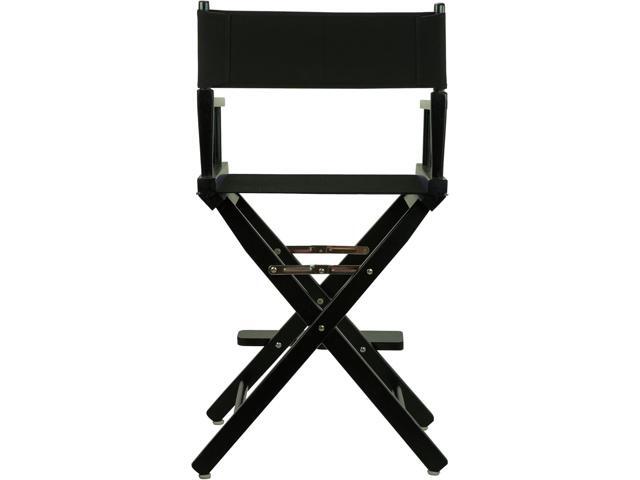Casual Home 24' Director's Chair Black Frame-with Black Canvas, Counter Height