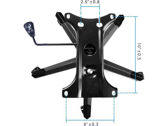 Frassie 28 inch Nylon Gaming Chair Base Replacement with Bottom Plate Stand Cylinder, 5 Casters (Black)