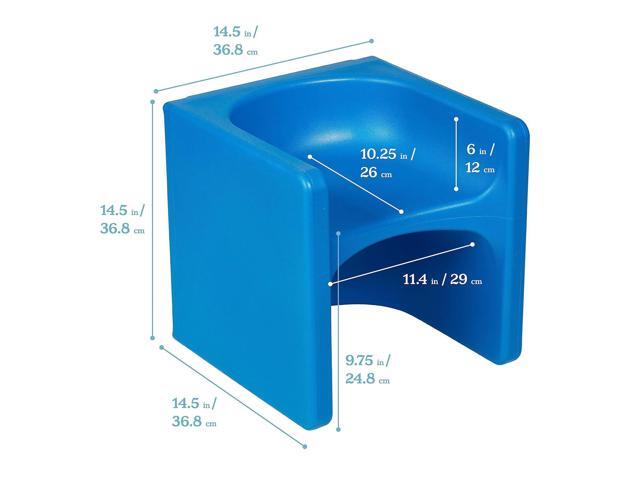 ECR4Kids Tri-Me 3-In-1 Cube Chair, Kids Furniture, Blue