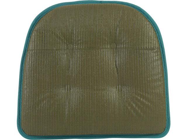 Klear Vu Omega Non-Slip Chair Cushions, Assembled in USA, U-Shaped Skid-Proof Seat Pads for Dining Room, Kitchen, Office, 15'x16', 4 Pack, Solid...