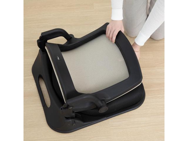Patented Floor Chair with Back Support - Foldable Orthopedic Floor Chair for Adults/Children - Japanese Legless Seat for Meditation, TV, Pelvic...