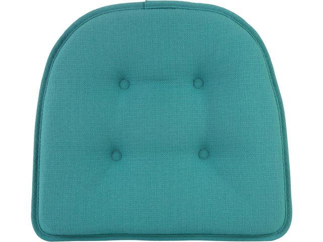 Klear Vu Omega Non-Slip Chair Cushions, Assembled in USA, U-Shaped Skid-Proof Seat Pads for Dining Room, Kitchen, Office, 15'x16', 4 Pack, Solid...