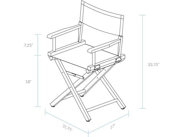 Casual Home 18' Director's Chair Honey Oak Frame with Royal Blue Canvas