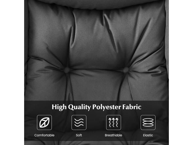 DORTALA Modern Lazy Chair with Ottoman, Single Sofa Chair w/Side Pocket and Armrests, Soft Upholstered Modern Leisure Chairs Set, Suitable for...