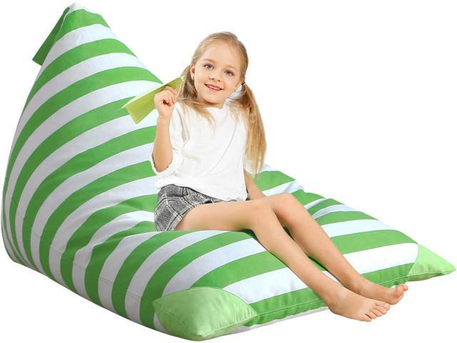 Aubliss Stuffed Animal Storage Bean Bag Chairs Cover, 50'x 35' Extra Large Bean Bags Chair for Kids & Adults, Beanbag Toy Storage for Boys Girls -...
