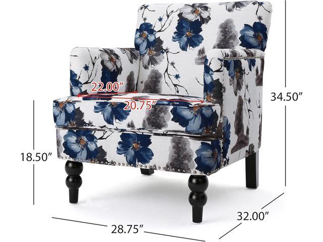 Christopher Knight Home Boaz Fabric Club Chair - Floral Print