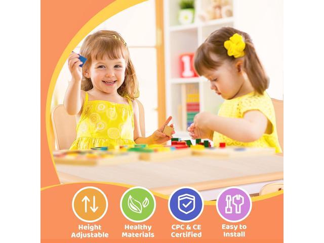 FUNLIO Adjustable Kids Chair (2pcs), 3 Level Height Adjustable Toddler Chair for Ages 3-8, Sturdy Child Chair with Maximum Bearing 220lbs, for...