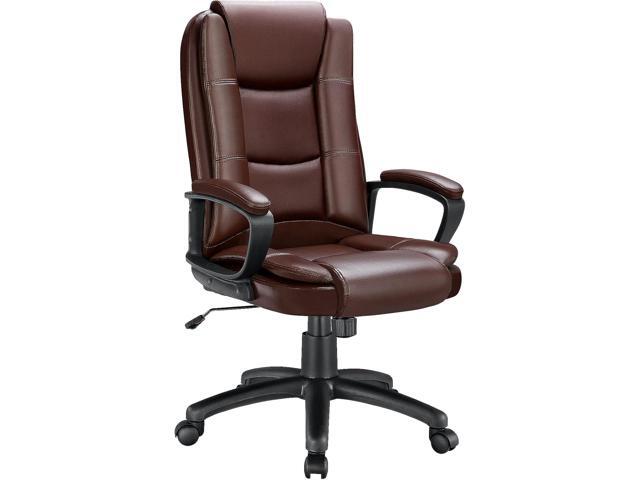 OFIKA Office Chair Computer Desk Chair Gaming - Ergonomic High Back Cushion Lumbar Support with Wheels Comfortable Black Leather Racing Seat.