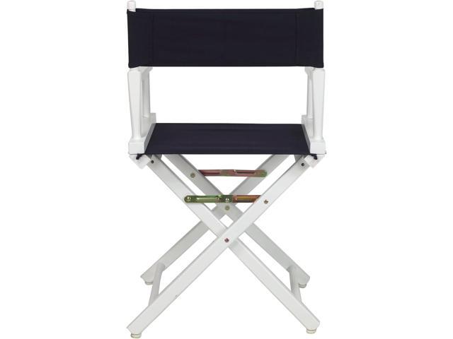 Casual Home 18' Director's Chair White Frame with Navy Canvas