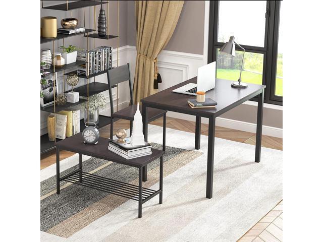 soges Dining Table Set for 4, 43.3 inch Kitchen Table Set with Chairs and Bench, 4 Piece Dining Room Table Set for Small Space, Apartment,...