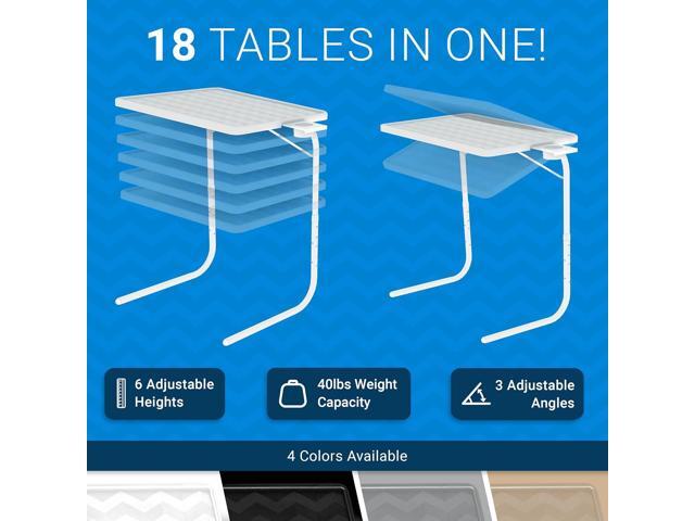 Table-Mate TV Tray Table Portable Desk Folding Dinner Tray, Couch Table Trays for Eating Snack Food, Portable Laptop Desk, Bed Trays for Eating ...