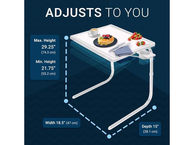 Table-Mate TV Tray Table Portable Desk Folding Dinner Tray, Couch Table Trays for Eating Snack Food, Portable Laptop Desk, Bed Trays for Eating ...