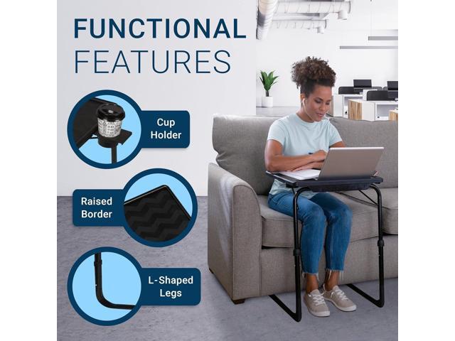 Table-Mate TV Tray Table Portable Desk Folding Dinner Tray, Couch Table Trays for Eating Snack Food, Portable Laptop Desk, Bed Trays for Eating ...