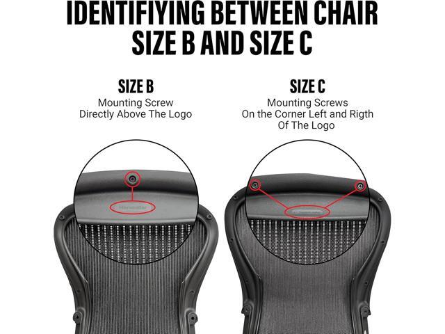 Replacement Seat for Herman Miller Classic Aeron Size B Medium (Black Mesh)