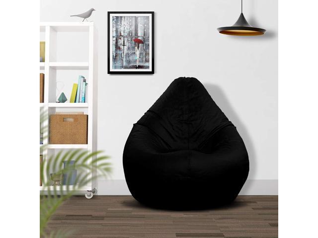 Ample Decor Bean Bag Cover (Filler Not Included), Plush Toys Storage Soft Leatherette, Durable Construction Sturdy Zipper, Ideal for Children and...
