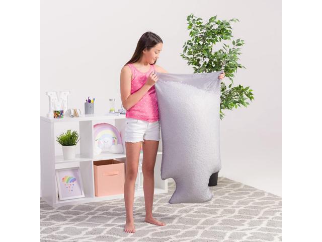 Posh Creations Filling Bean Bag Refill, 100 L, White with EZ-Pour Zipper Spout