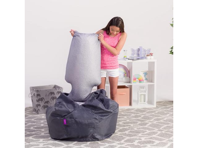 Posh Creations Filling Bean Bag Refill, 100 L, White with EZ-Pour Zipper Spout