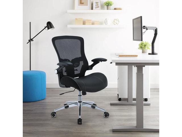 Office Chair, Ergonomic Desk Chair with Wide & Soft Sponge Molded Cushion, 400LBS Heavy Mesh Mid-Back Home Office Desk Chair with Adjustable Seat...
