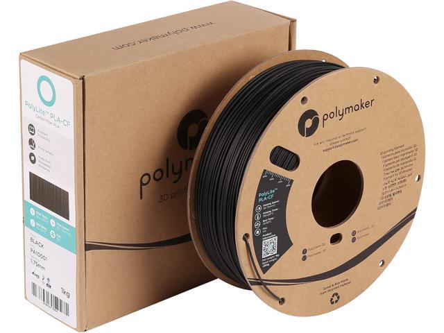 Polymaker Carbon Fiber PLA Filament 1.75mm, Carbon Fiber Reinforced 3D Printer PLA Filament 1kg - PolyLite 1.75mm Carbon Fiber 3D Printing PLA...