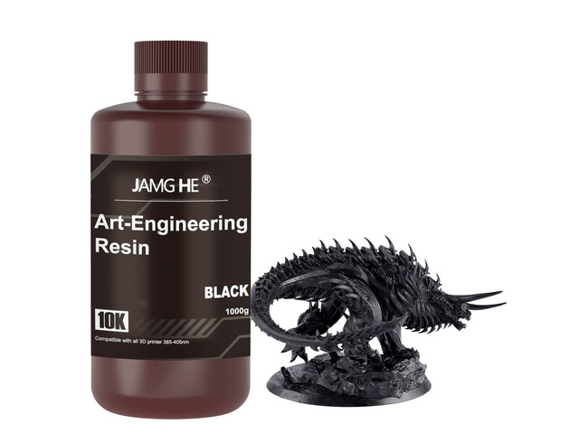 3D Printer Resin,10K Art-Engineering Toughness Non-Brittle New ABS-Like Resin for UV-Curing Photopolymer Rapid High Precision Low Odor LCD DLP SLA...