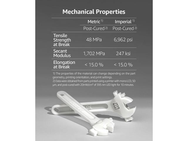 SuperPCS 3D Printer Resin, Toughest and Fastest, 50um 1.8GPa Print in 1.5 sec, Made in Korea by 3DMaterials (1000g, White)