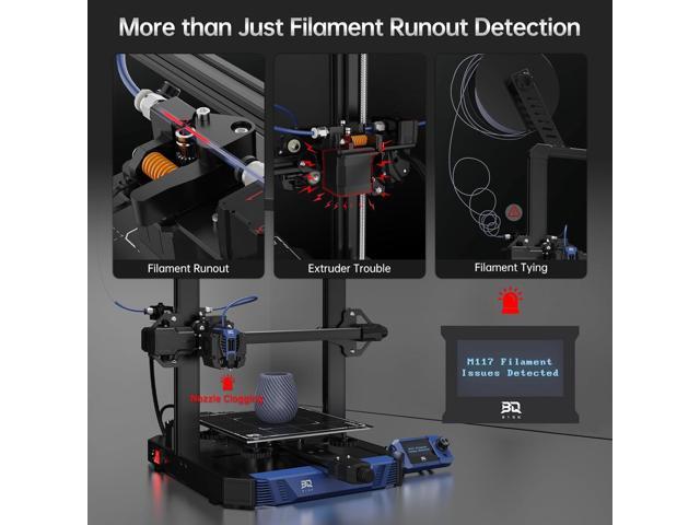 BIGTREETECH Smart Filament Detector V2.0 - BTT SFS Sensor Detects Filament Break/Runout/Jam/Tying for 1.75mm Use with SKR Mini E3 V3.0, SKR 3,...