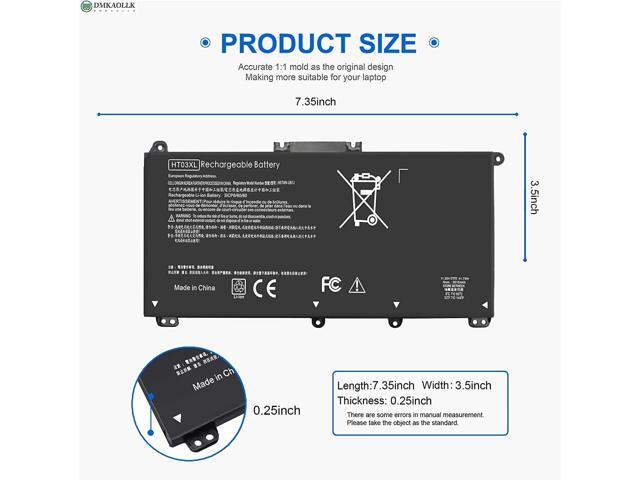 HT03XL L11119-855 Laptop Battery for HP Pavilion 14-CE 14-CF 14-DF 15-CS 15-DA 15-DB 15-DW 17-by 17-CA Series 15-CS0053CL 15-DW0033NR 15-DA0014DX...