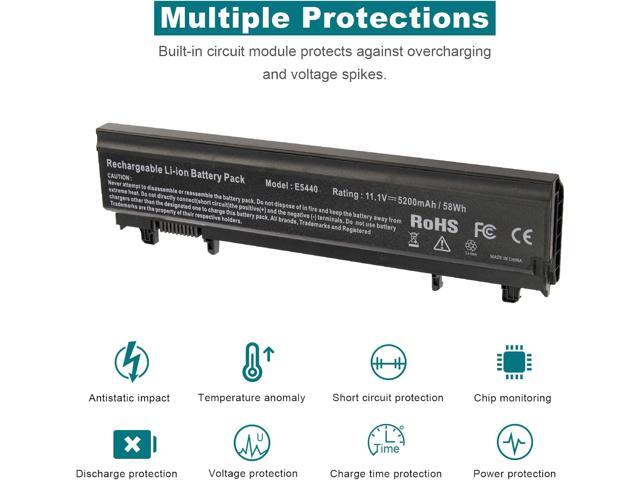 ASUNCELL Laptop Battery for Dell Latitude E5440 E5540 Battery Type VVONF VV0NF N5YH9 CXF66 F49WX 0K8HC 1N9C0 451-BBIE 11.1V 58Wh 6Cell