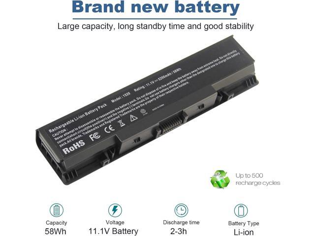 Laptop Battery for Dell Inspiron 1521 1520 1721 pp22l pp22x ; Dell Vostro 1500 1700, fits P/N W280 0UW280 NR239 312-0589 451-10477 FK890 GK476...